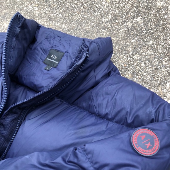 armani exchange bubble coat